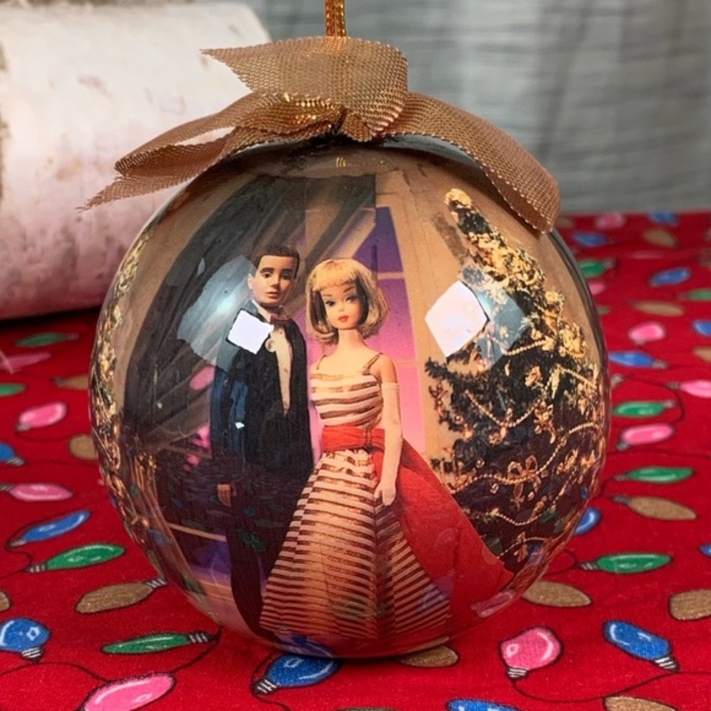 1997 Barbie and Ken Christmas Ornament.